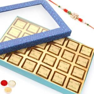 Rakhi with Blue Window 24 Cavity Assorted Chocolat