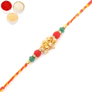7686 Pearl Rakhi For Brother