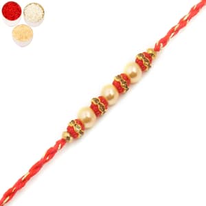 6803 Pearl Rakhi For Brother