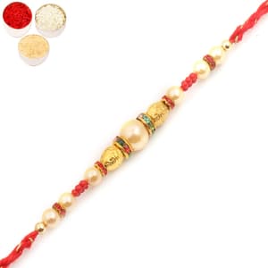 7015 Pearl Rakhi For Brother
