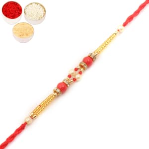 7025 Pearl Rakhi For Brother