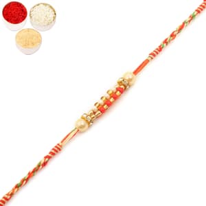 9710 Pearl Rakhi For Brother