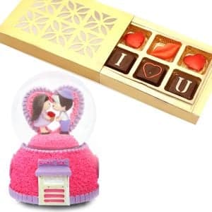 Love Cup with Valentine Chocolate Bar