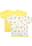 Mee Mee Short Sleeve Jabla Pack of 2 - Yellow & Wh