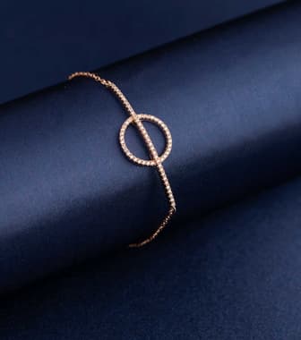 Geometric Elegance - Golden Color Bracelet (Brass)