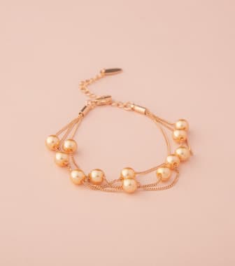 Oceans Of Pearls Bracelet (Brass)