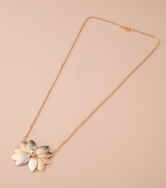 Jaw Droppers Long Necklace (Brass)