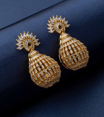 Golden Cage Earrings (Brass)