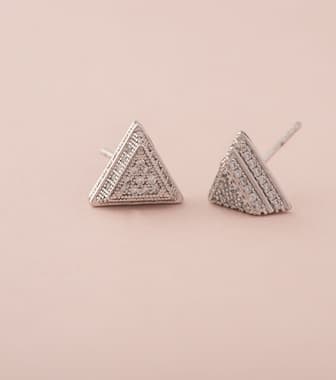 Adorable Triangles Earrings (Brass)
