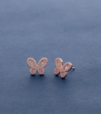 Delicate Butterfly Earrings (Silver)
