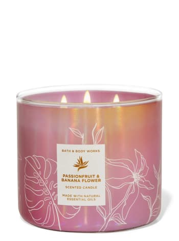3-Wick Candles Passionfruit & Banana Flower