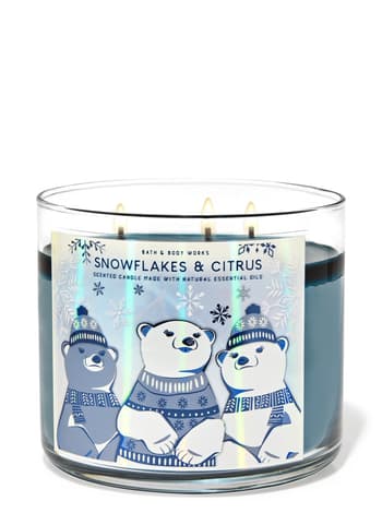 3-Wick Candles Snowflakes & Citrus 3-Wick Candle