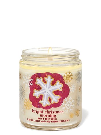 Single Wick Candles Bright Christmas Morning Single Wick Candle