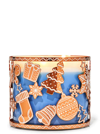 Candle Holders & Accessories Gingerbread Ornaments 3-Wick Candle Holder