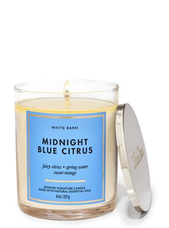 Single Wick Candles Midnight Blue Citrus