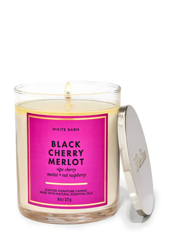 Single Wick Candles Black Cherry Merlot