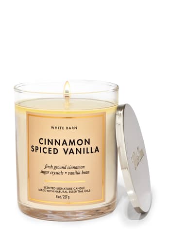 Single Wick Candles Cinnamon Spiced Vanilla