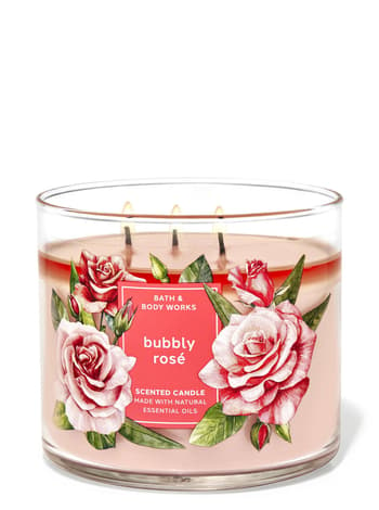 3-Wick Candles Bubbly Rosé