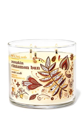 3-Wick Candles Pumpkin Cinnamon Bun