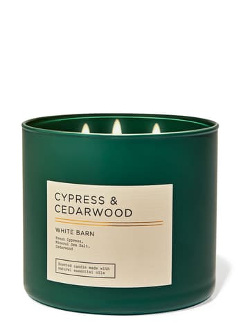 3-Wick Candles Cypress & Cedarwood