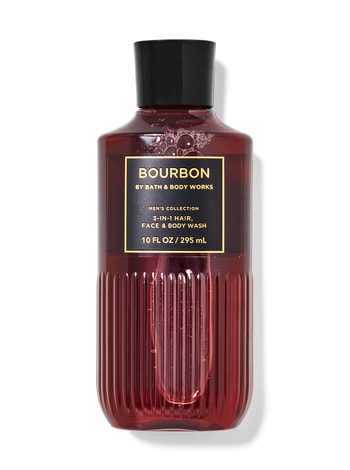 Body Wash & Shower Gel Bourbon 3-in-1 Hair, Face & Body Wash