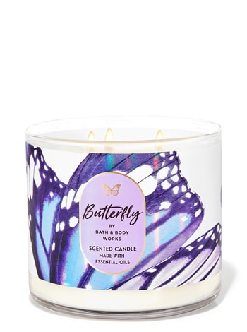 3-Wick Candles Butterfly