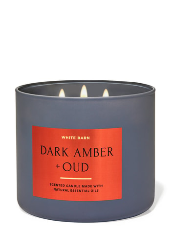 3-Wick Candles Dark Amber Oud