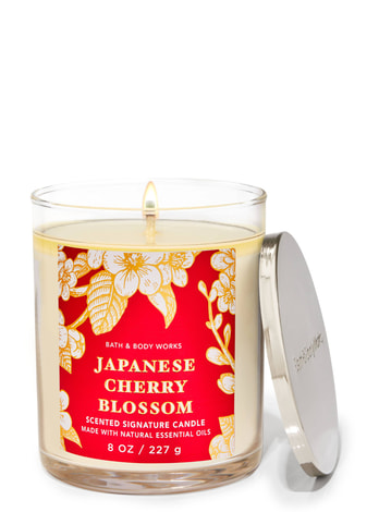 Single Wick Candles Japanese Cherry Blossom
