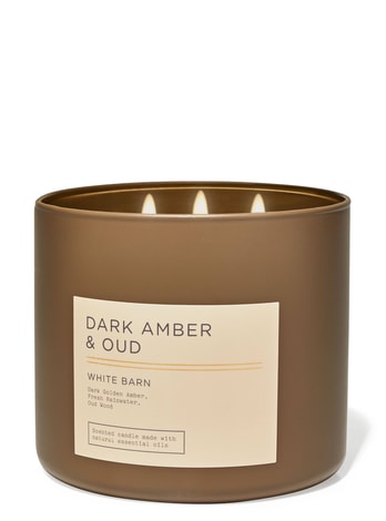 3-Wick Candles Dark Amber & Oud