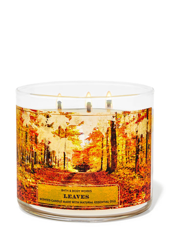3-Wick Candles Leaves