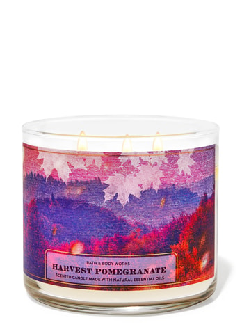 3-Wick Candles Harvest Pomegranate