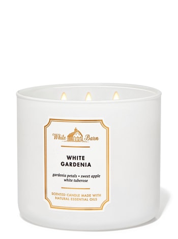 3-Wick Candles White Gardenia