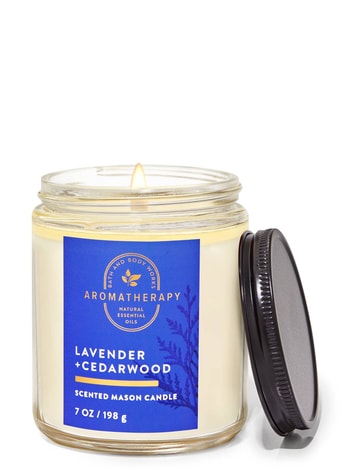 Single Wick Candles Lavender Cedarwood