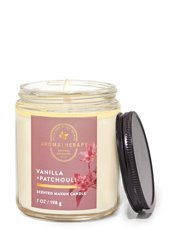 Single Wick Candles Vanilla Patchouli