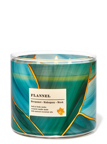 3-Wick Candles Flannel