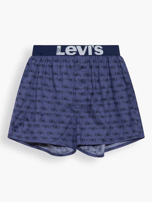 Levi's® Hong Kong Lsco Logo Print Woven Boxer 1P Blue - 375240168