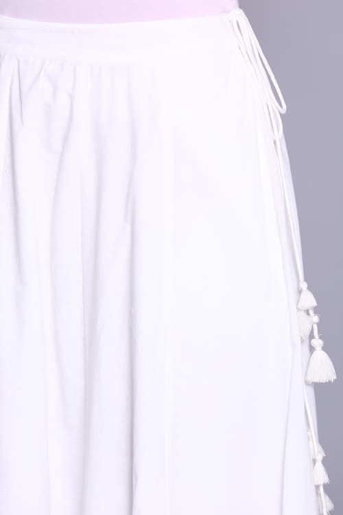 Buy Online White Cotton Skirt for Women & Girls at Best Prices in Biba ...