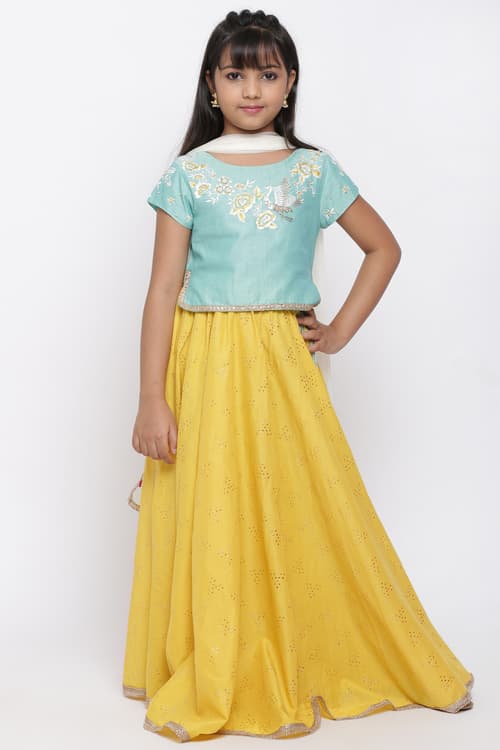 Buy Online Turquoise Poly Cotton Top for Women & Girls at Best Prices ...