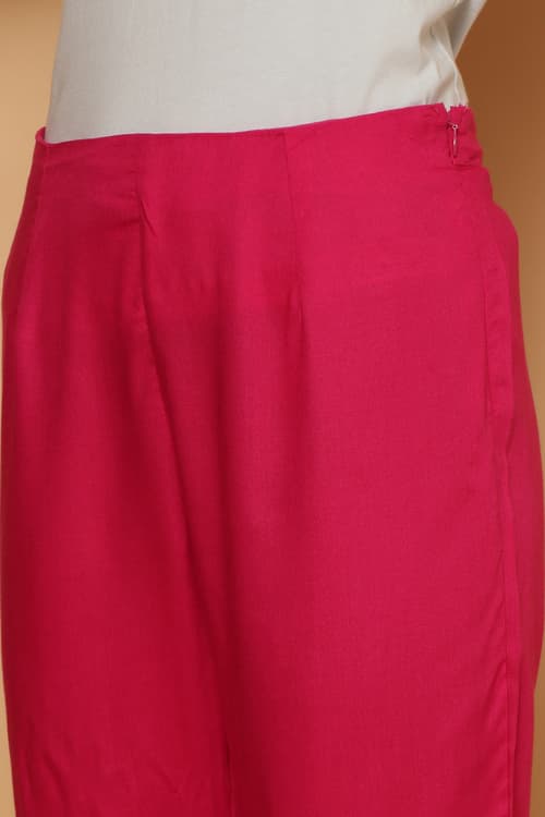 Buy Online Pink Rayaon Kalidar Suit Set for Women & Girls at Best ...