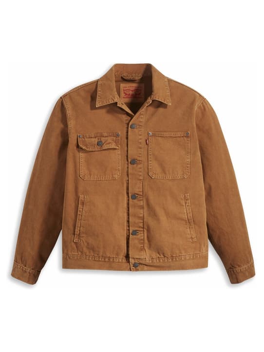 Introducir 73+ imagen levi’s brown jacket