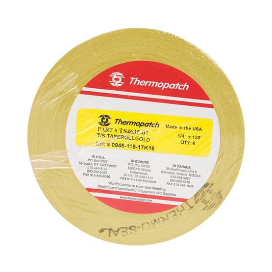 Thermopatch Marking Tape Gold 6 Roll
