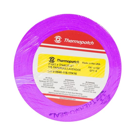 Thermopatch Marking Tape Lavender 6 Roll