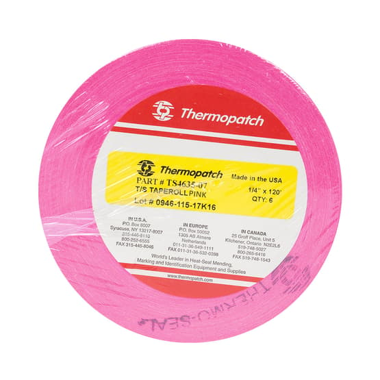 Thermopatch Marking Tape Pink 6 Roll