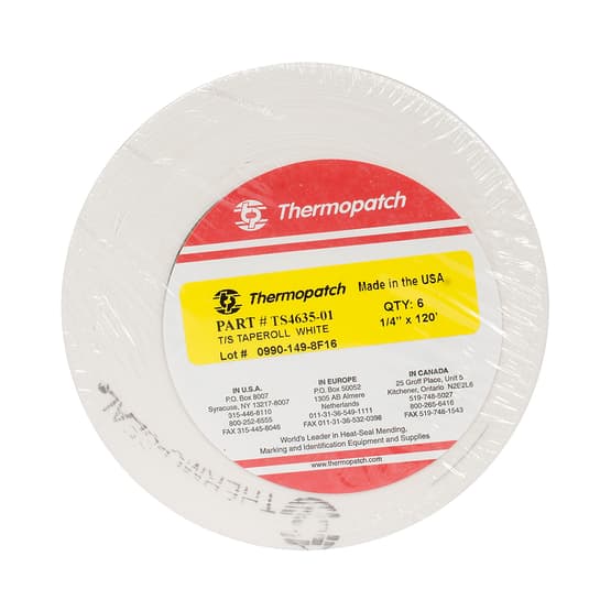 Thermopatch Marking Tape White 6 Roll