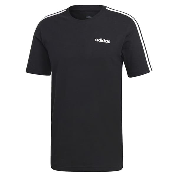 Adidas Essentials 3 Stripes Mens T-Shirt (Black/White) Online India