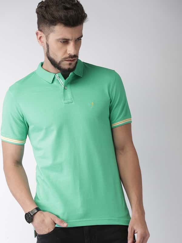 aqua blue polo t shirt