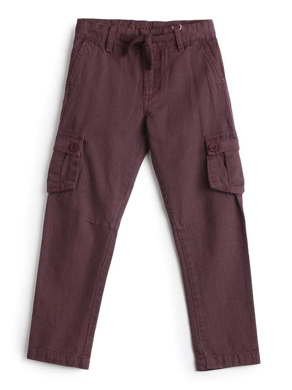 Boys Solid Twill Pant