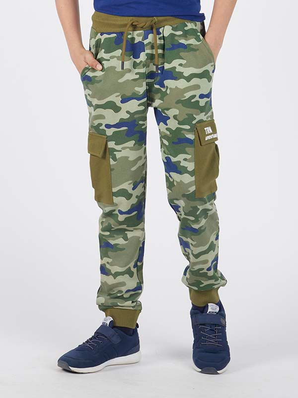 Printed Camouflage Cargo Jogger
