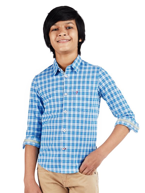 All Day Active Checked Cotton Stretch Shirt