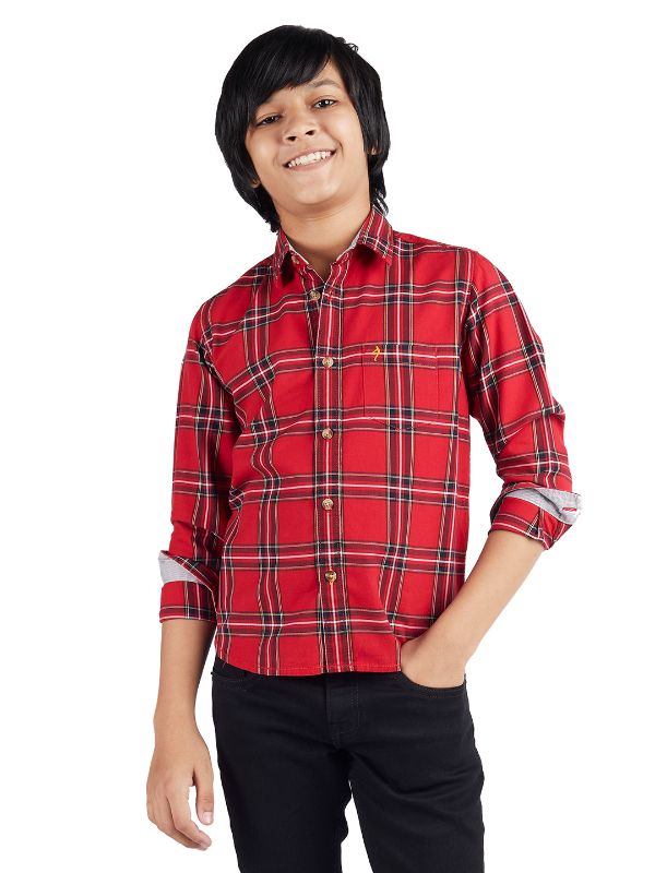 All Day Active Checked Cotton Shirt